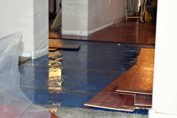 Professional Burst Pipe Cleanup technician working in Oakhurst, OK